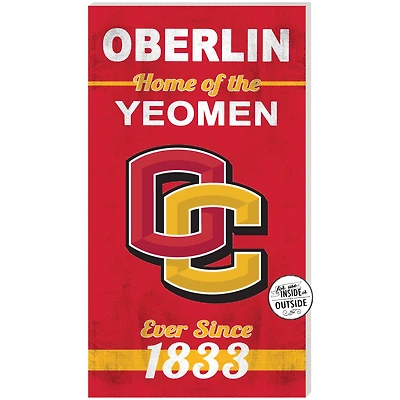 Oberlin Yeomen 11" x 20" Indoor/Outdoor Home Of The Sign