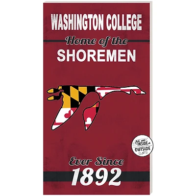 Washington College Shoremen 11" x 20" Indoor/Outdoor Home Of The Sign