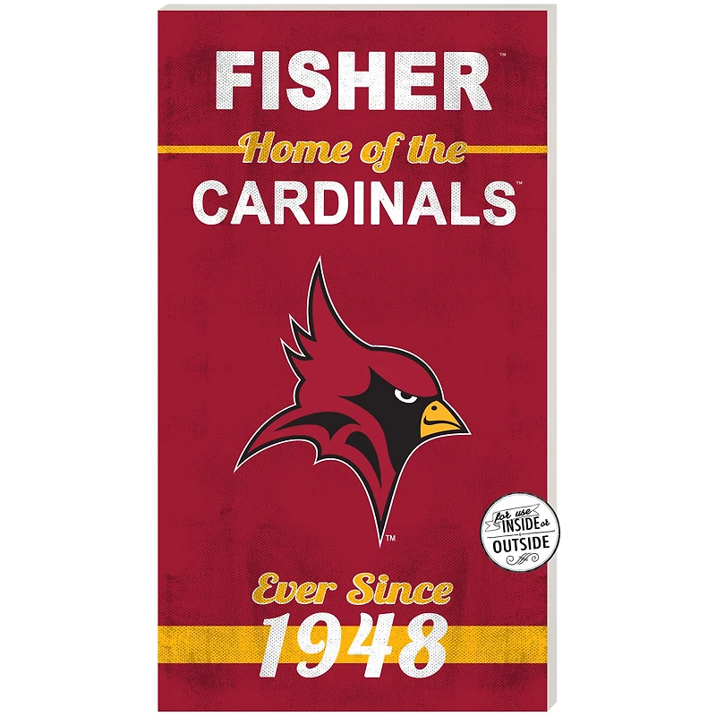 St. John Fisher Cardinals 11" x 20" Indoor/Outdoor Home Of The Sign