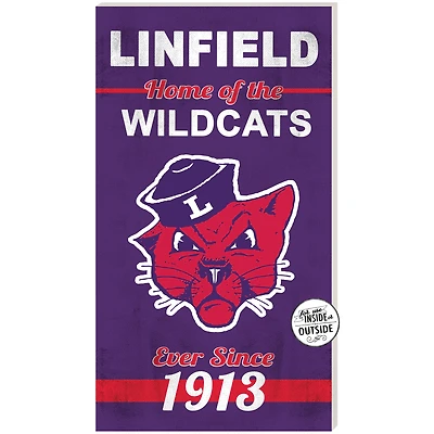 Linfield Wildcats 11" x 20" Indoor/Outdoor Home Of The Sign