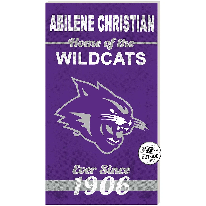 Abilene Christian University Wildcats 11" x 20" Indoor/Outdoor Home Of The Sign