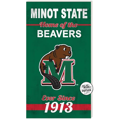 Minot State Beavers 11" x 20" Indoor/Outdoor Home Of The Sign
