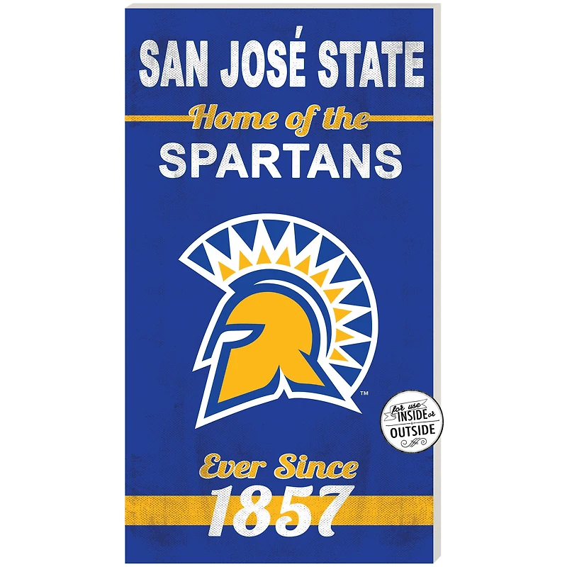 San Jose State Spartans 11" x 20" Indoor/Outdoor Home Of The Sign