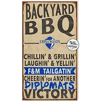 Franklin & Marshall Diplomats 11" x 20" Indoor/Outdoor BBQ Sign
