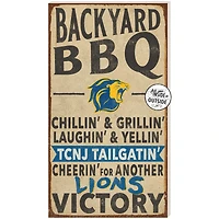 College of New Jersey Lions 11" x 20" Indoor/Outdoor BBQ Sign