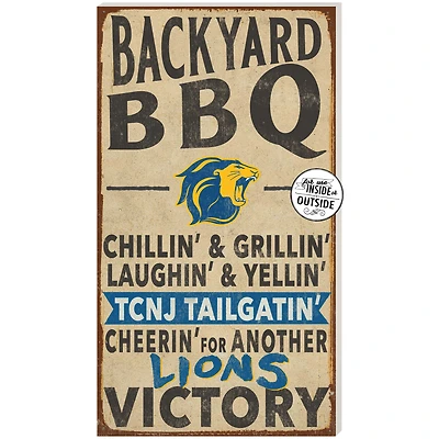 College of New Jersey Lions 11" x 20" Indoor/Outdoor BBQ Sign