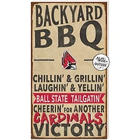 Ball State Cardinals 11" x 20" Indoor/Outdoor BBQ Sign