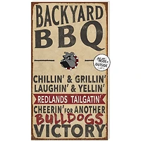 University of Redlands Bulldogs 11" x 20" Indoor/Outdoor BBQ Sign
