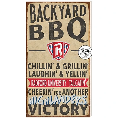 Radford Highlanders 11" x 20" Indoor/Outdoor BBQ Sign