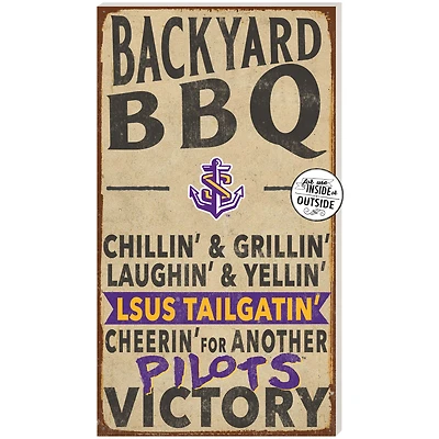 LSU Shreveport Pilots 11" x 20" Indoor/Outdoor BBQ Sign