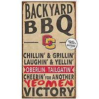 Oberlin Yeomen 11" x 20" Indoor/Outdoor BBQ Sign