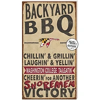 Washington College Shoremen 11" x 20" Indoor/Outdoor BBQ Sign
