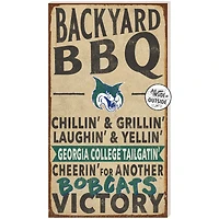 Georgia College Bobcats 11" x 20" Indoor/Outdoor BBQ Sign