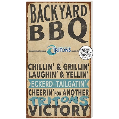 Eckerd Tritons 11" x 20" Indoor/Outdoor BBQ Sign