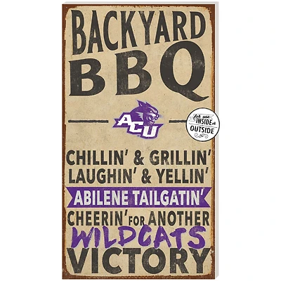 Abilene Christian University Wildcats 11" x 20" Indoor/Outdoor BBQ Sign