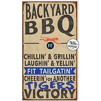 SUNY Fashion Institute of Technology Tigers 11" x 20" Indoor/Outdoor BBQ Sign
