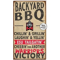 East Stroudsburg Warriors 11" x 20" Indoor/Outdoor BBQ Sign