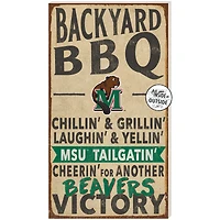 Minot State Beavers 11" x 20" Indoor/Outdoor BBQ Sign