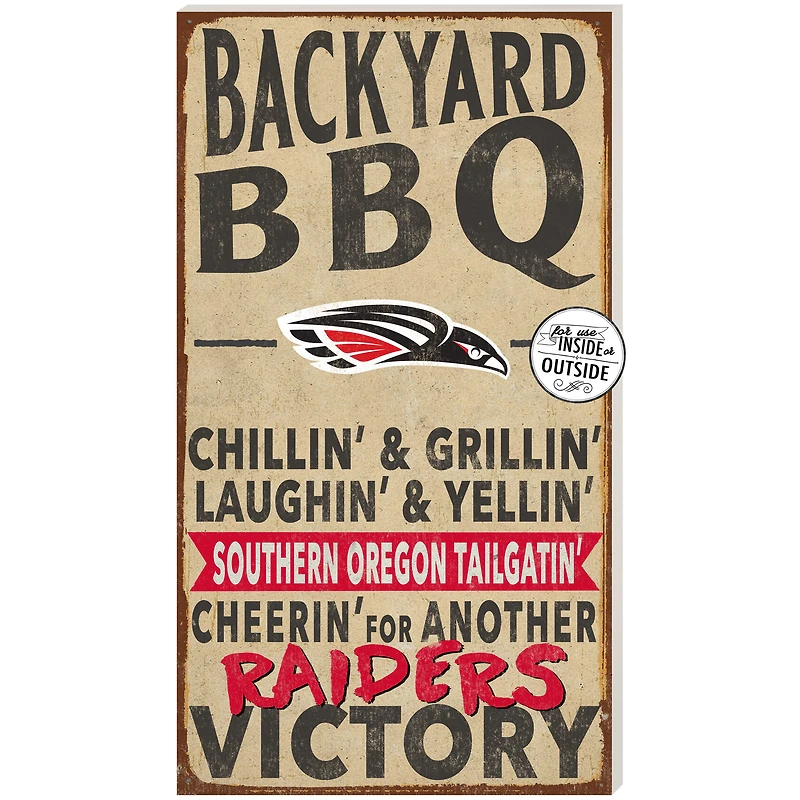 Southern Oregon Raiders 11" x 20" Indoor/Outdoor BBQ Sign