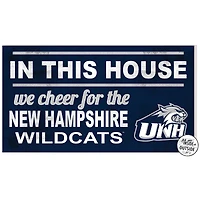 New Hampshire Wildcats 11" x 20" Indoor/Outdoor In This House Sign