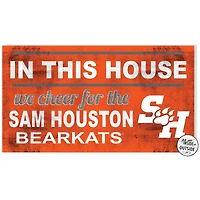 Sam Houston State Bearkats 11" x 20" Indoor/Outdoor In This House Sign