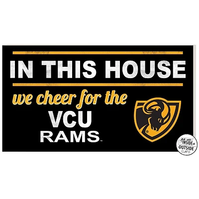 VCU Rams 11" x 20" Indoor/Outdoor In This House Sign