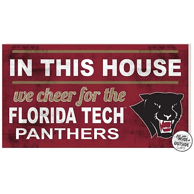Florida Tech Panthers 11" x 20" Indoor/Outdoor In This House Sign