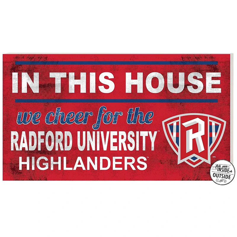 Radford Highlanders 11" x 20" Indoor/Outdoor In This House Sign