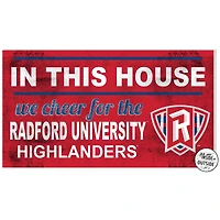 Radford Highlanders 11" x 20" Indoor/Outdoor In This House Sign