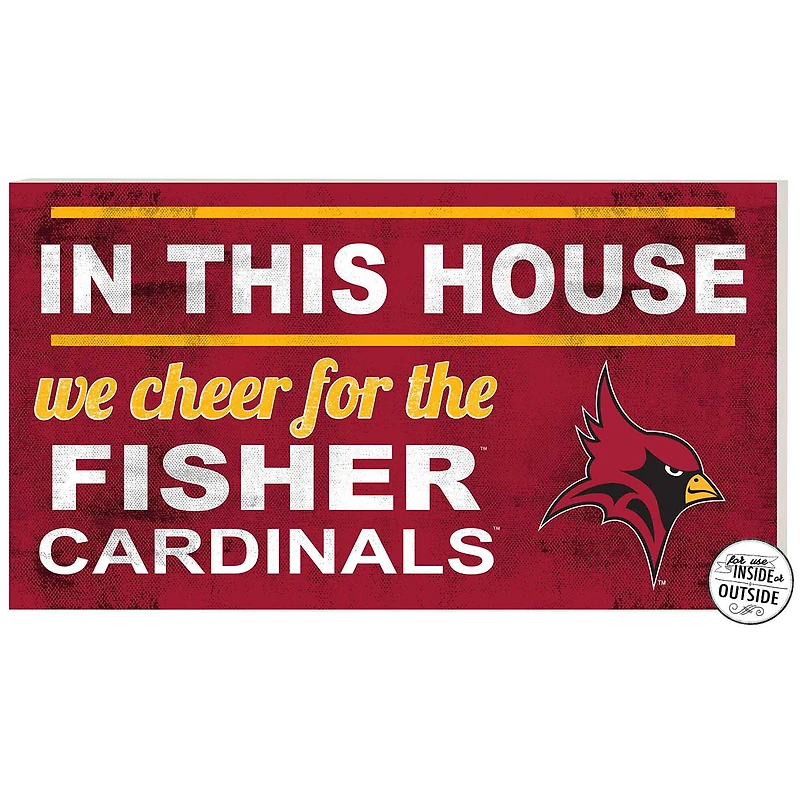 St. John Fisher Cardinals 11" x 20" Indoor/Outdoor In This House Sign