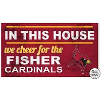 St. John Fisher Cardinals 11" x 20" Indoor/Outdoor In This House Sign