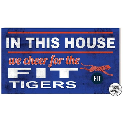 SUNY Fashion Institute of Technology Tigers 11" x 20" Indoor/Outdoor In This House Sign