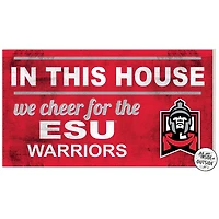 East Stroudsburg Warriors 11" x 20" Indoor/Outdoor In This House Sign