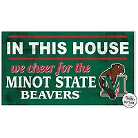 Minot State Beavers 11" x 20" Indoor/Outdoor In This House Sign