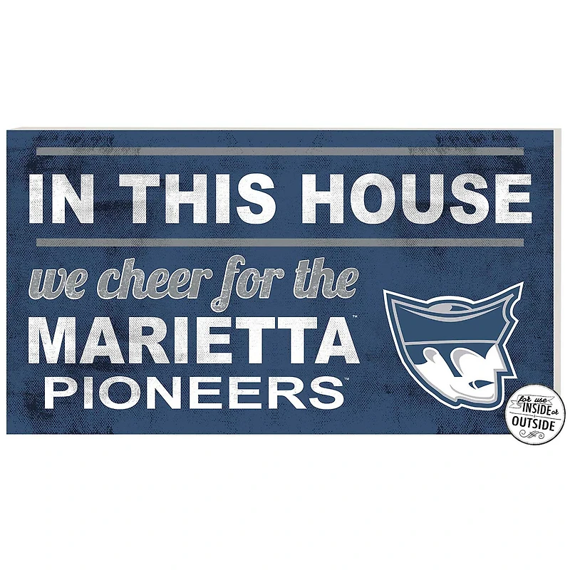 Marietta College Pioneers 11" x 20" Indoor/Outdoor In This House Sign