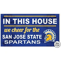 San Jose State Spartans 11" x 20" Indoor/Outdoor In This House Sign