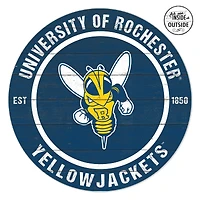 Rochester Yellow Jackets 20" x 20" Indoor/Outdoor Circle Sign