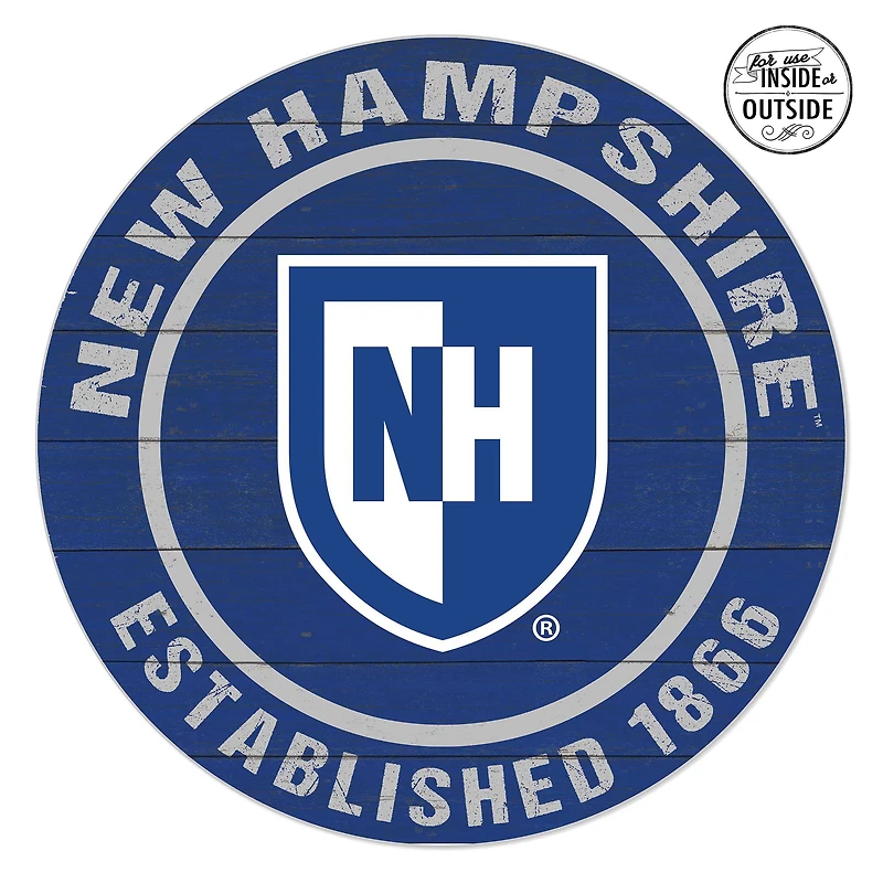 New Hampshire Wildcats 20" x 20" Indoor/Outdoor Circle Sign