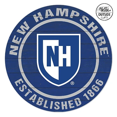 New Hampshire Wildcats 20" x 20" Indoor/Outdoor Circle Sign