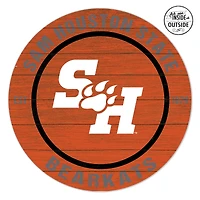 Sam Houston State Bearkats 20" x 20" Indoor/Outdoor Circle Sign
