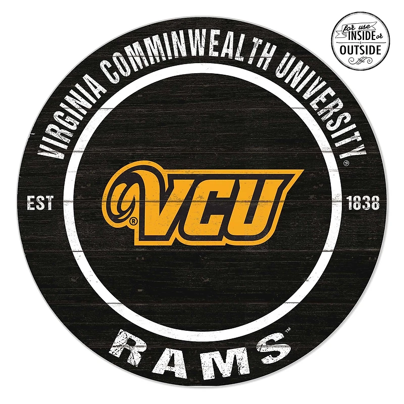 VCU Rams 20" x 20" Indoor/Outdoor Circle Sign