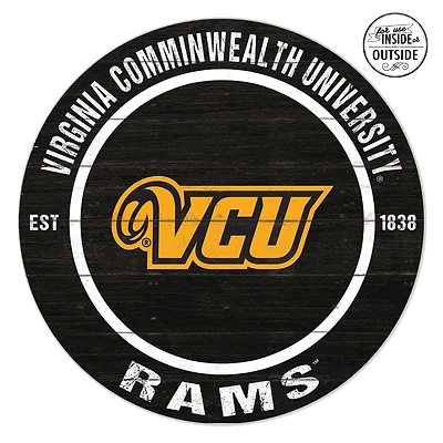 VCU Rams 20" x 20" Indoor/Outdoor Circle Sign