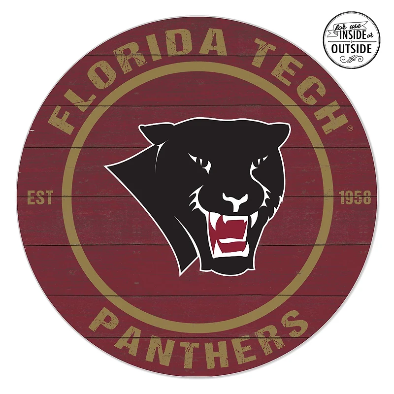 Florida Tech Panthers 20" x 20" Indoor/Outdoor Circle Sign