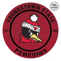 Youngstown State Penguins 20" x 20" Indoor/Outdoor Circle Sign
