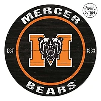 Mercer Bears 20" x 20" Indoor/Outdoor Circle Sign