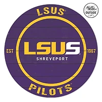 LSU Shreveport Pilots 20" x 20" Indoor/Outdoor Circle Sign