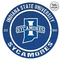 Indiana State Sycamores 20" x 20" Indoor/Outdoor Circle Sign
