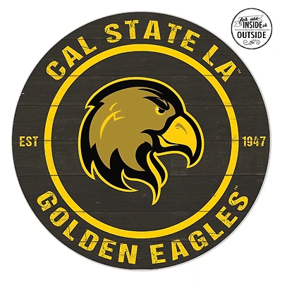 Cal State L.A. Golden Eagles 20" x 20" Indoor/Outdoor Circle Sign