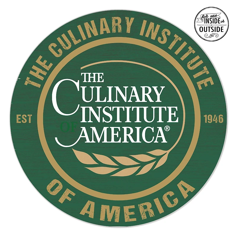 Culinary Institute of America Steels 20" x 20" Indoor/Outdoor Circle Sign