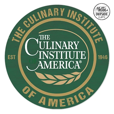 Culinary Institute of America Steels 20" x 20" Indoor/Outdoor Circle Sign